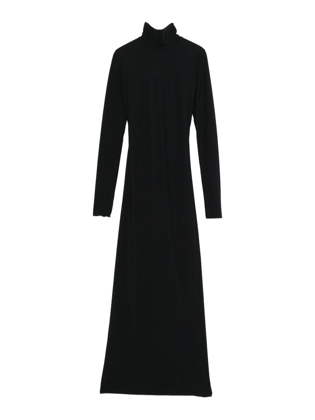 Amazuìn Maxi Dress With Open Back In Black