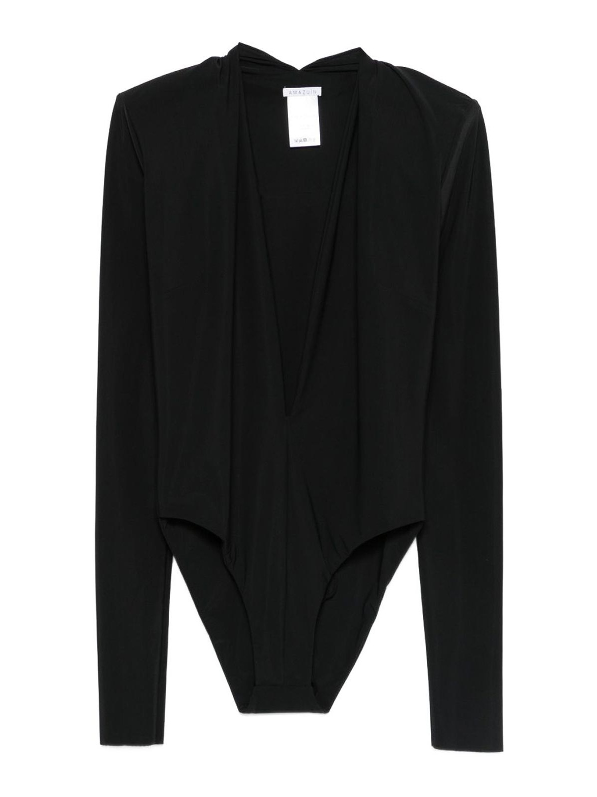 Amazuìn V-neck Bodysuit In Black