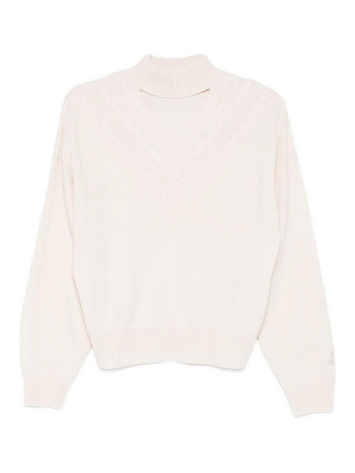 Blugirl Beige Wool And Cashmere Blend Sweater In Neutral