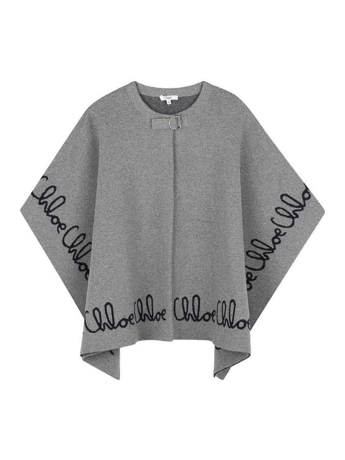 Chloé Jacket Kids Color Grey In Gray
