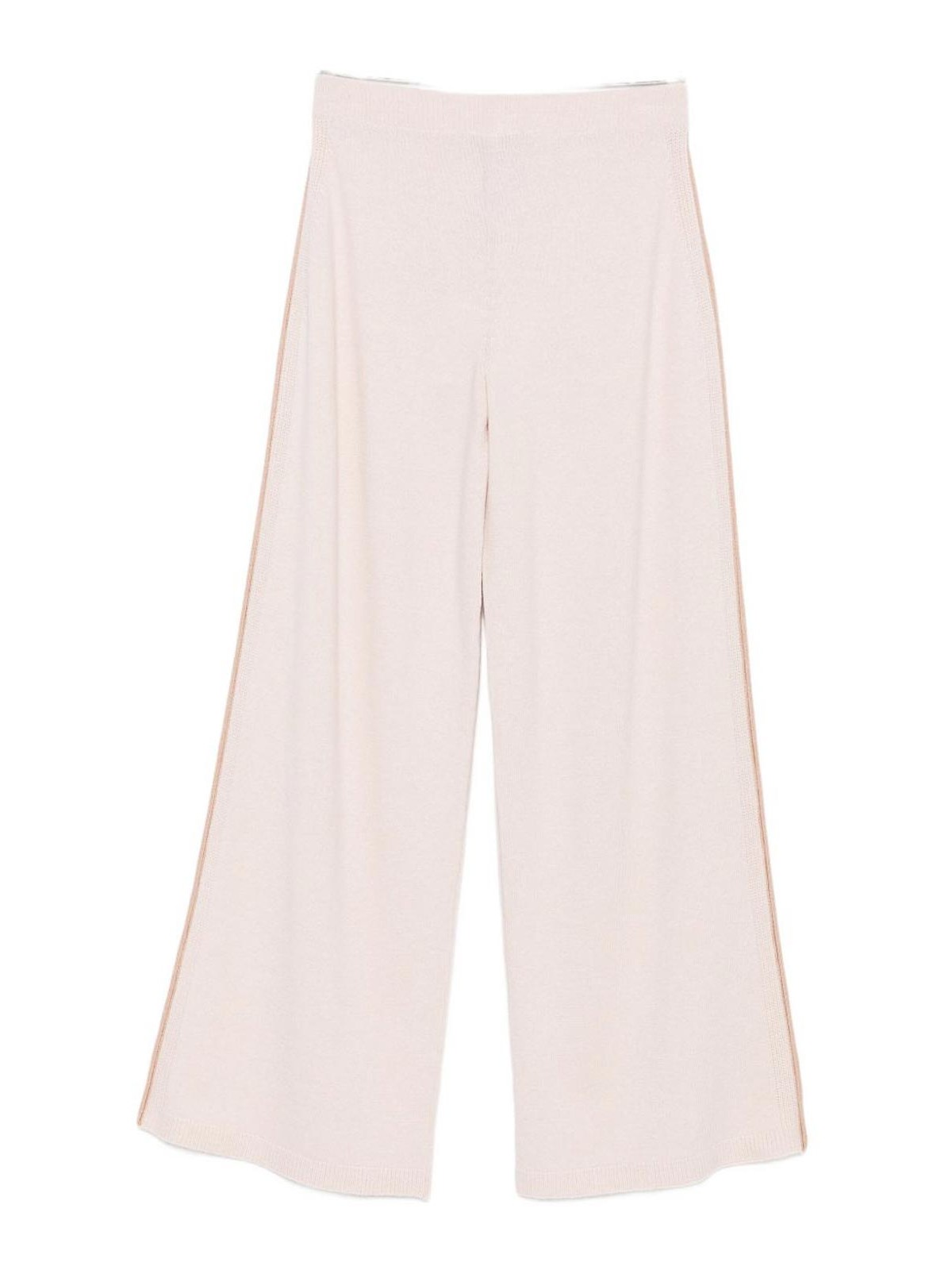 D Exterior Cream And Beige Wide-leg Trousers Crafted In Multi