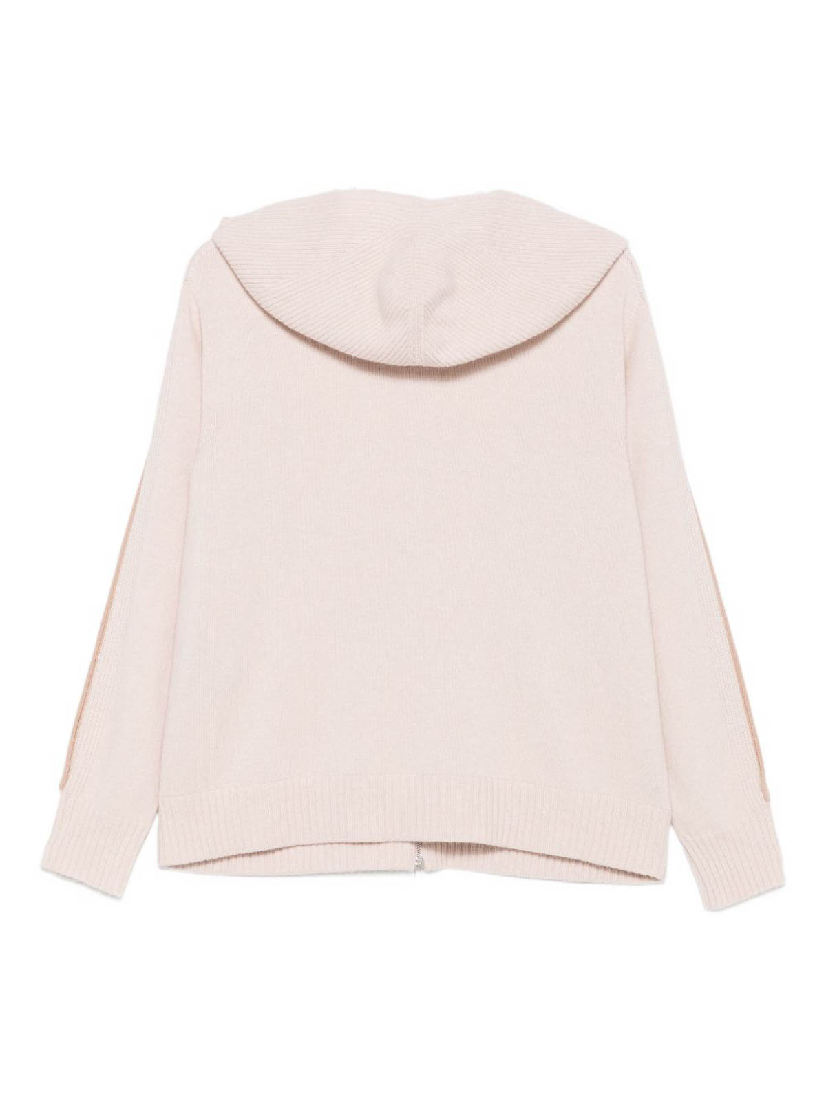 D Exterior White And Beige Cashmere Blend Sweatshirt In Pink