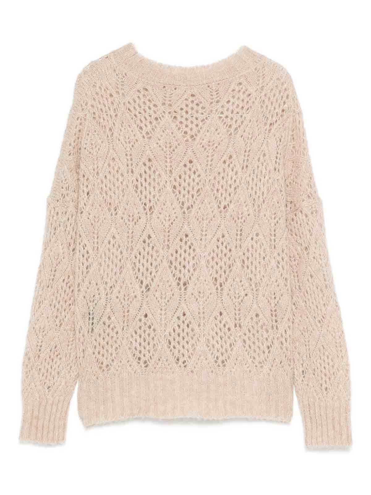 D Exterior Soft Knit Sweater In Classic Beige Tone In Multi
