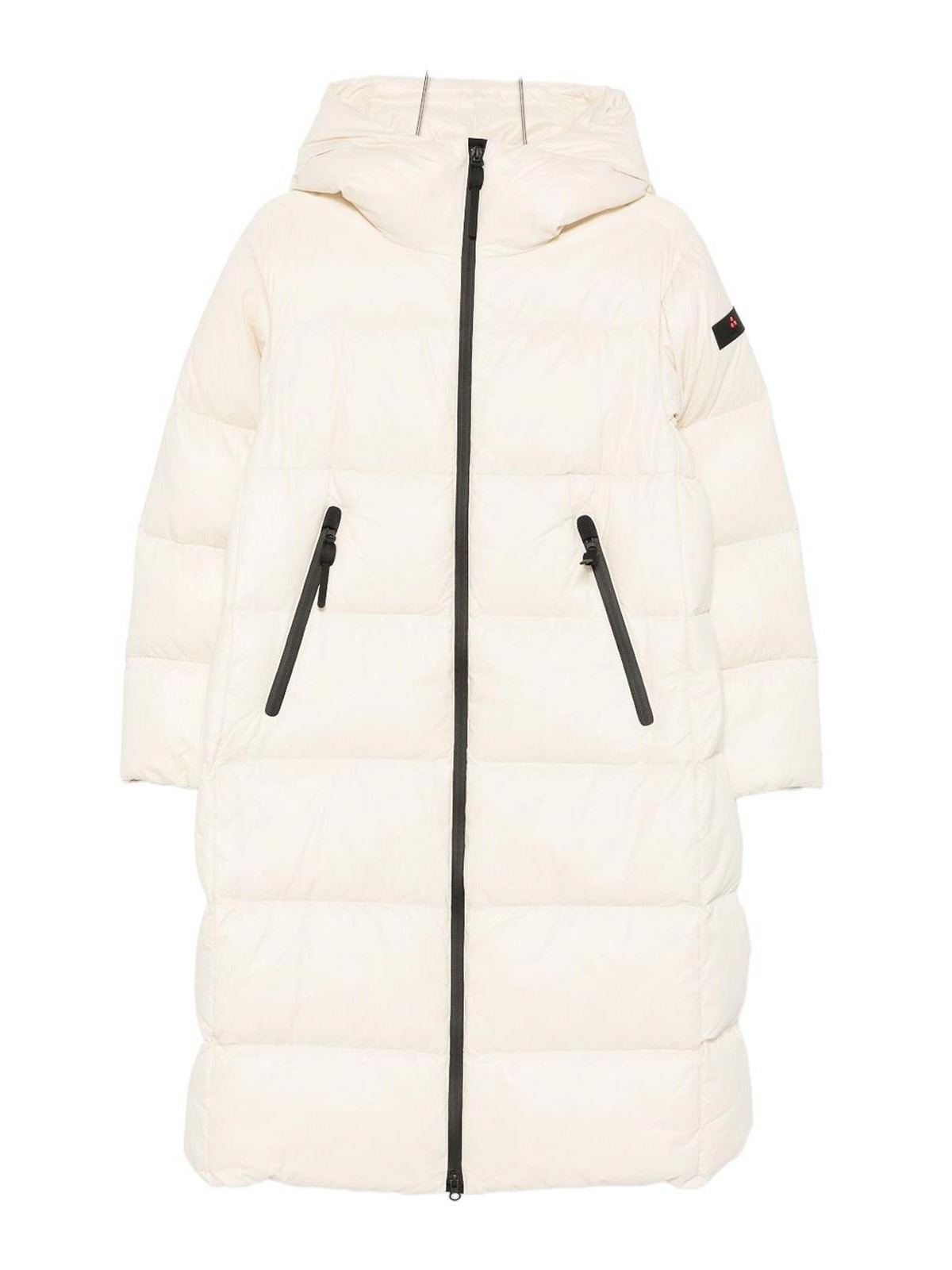 Peuterey Hooded Zip-up Coat In Brown