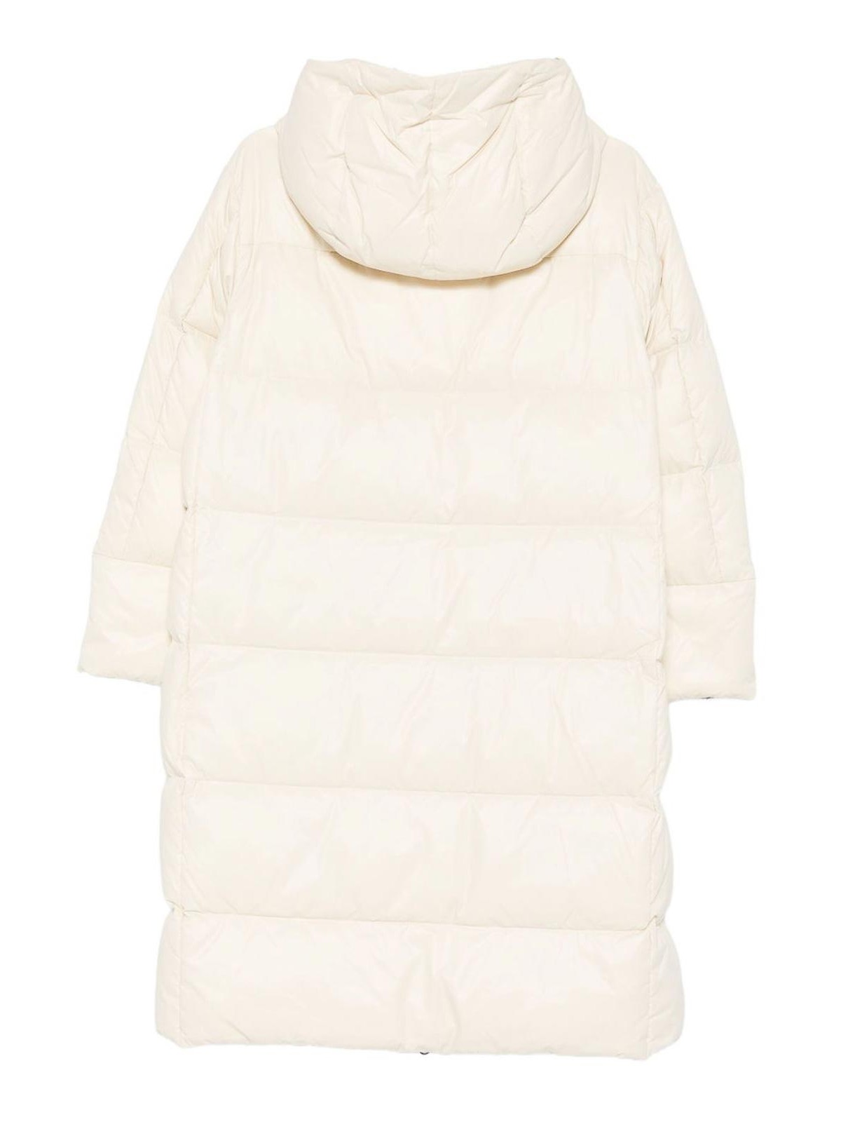 Peuterey Hooded Zip-up Coat In Brown