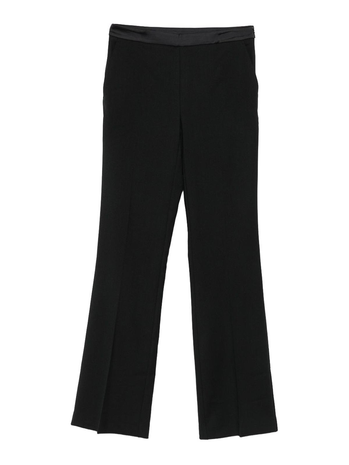 Twinset Straight-leg Casual Pants In Black