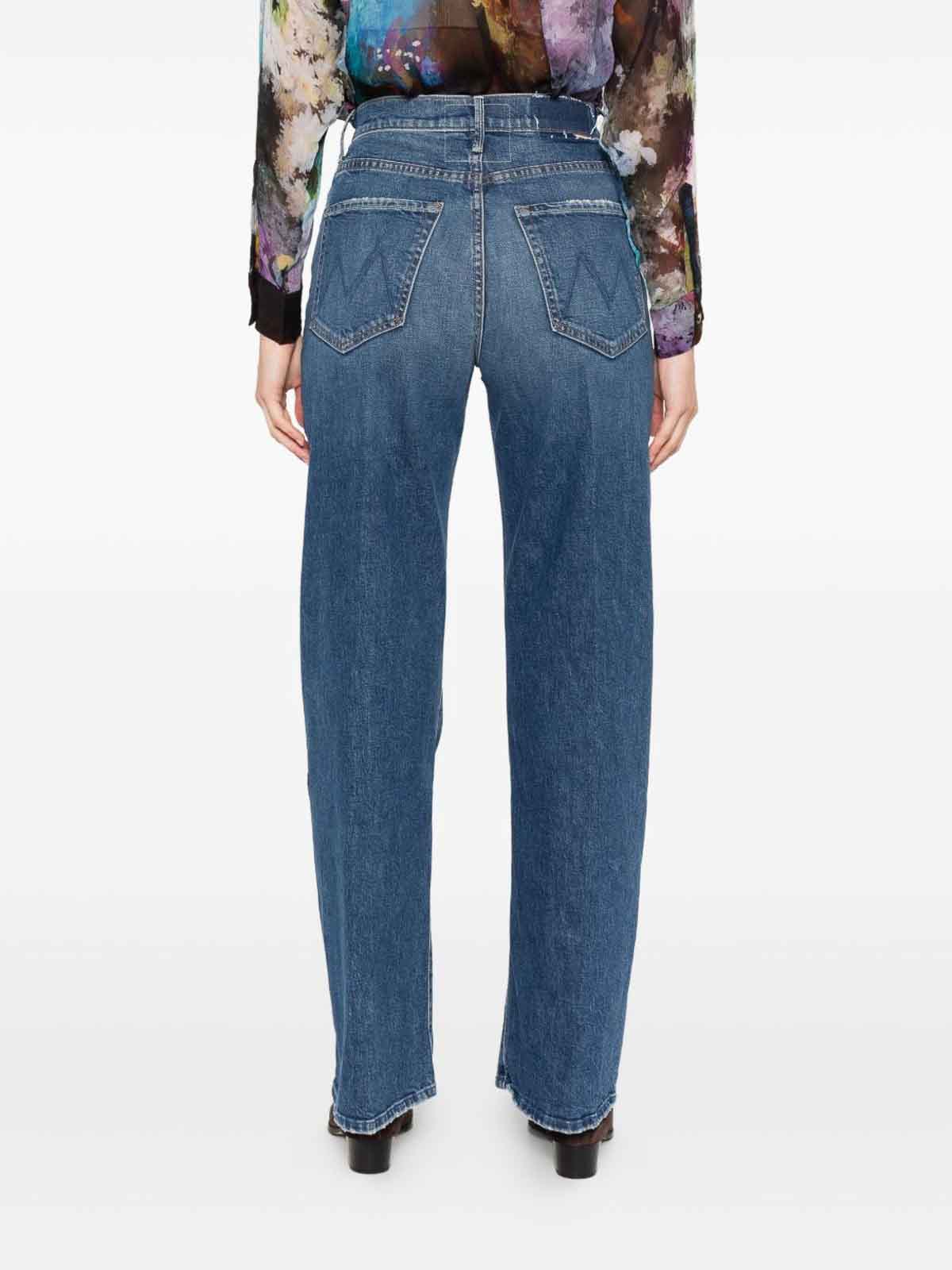 Mother Belt Loop Jeans In Blue