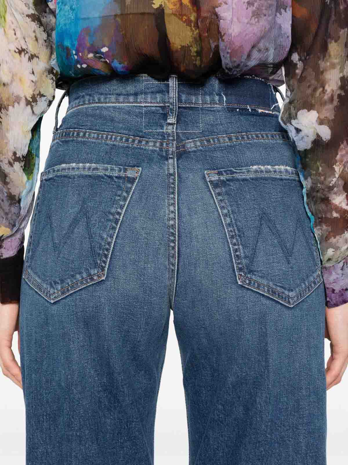 Mother Belt Loop Jeans In Blue