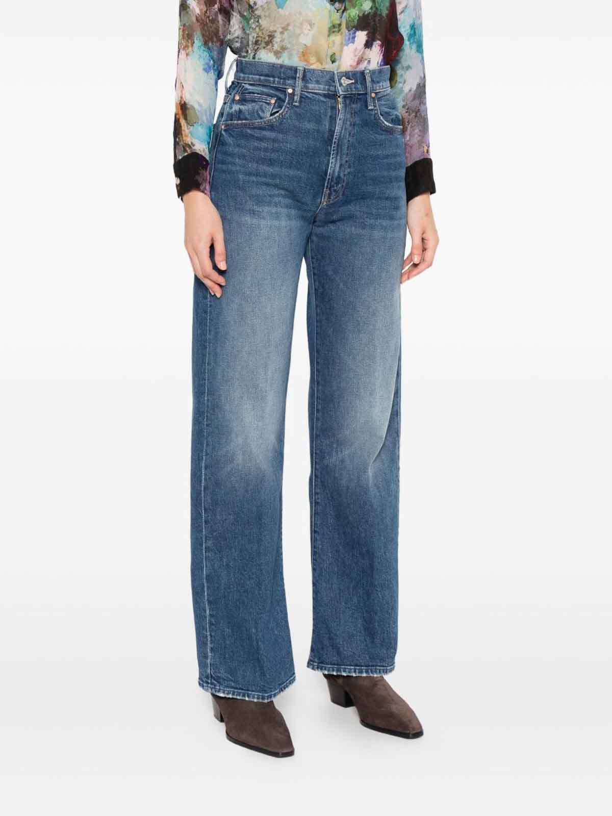 Mother Belt Loop Jeans In Blue