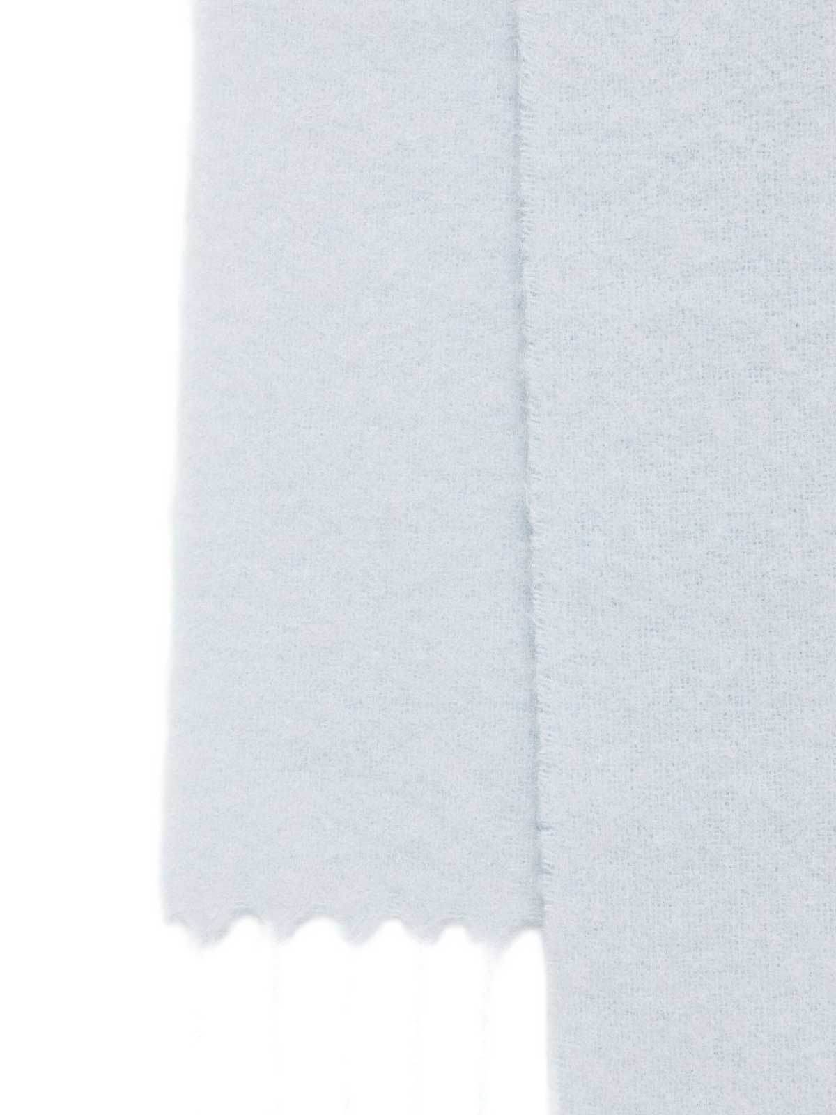 Jacquemus Light Blue Scarf In Wool With Label With Logo In Blue