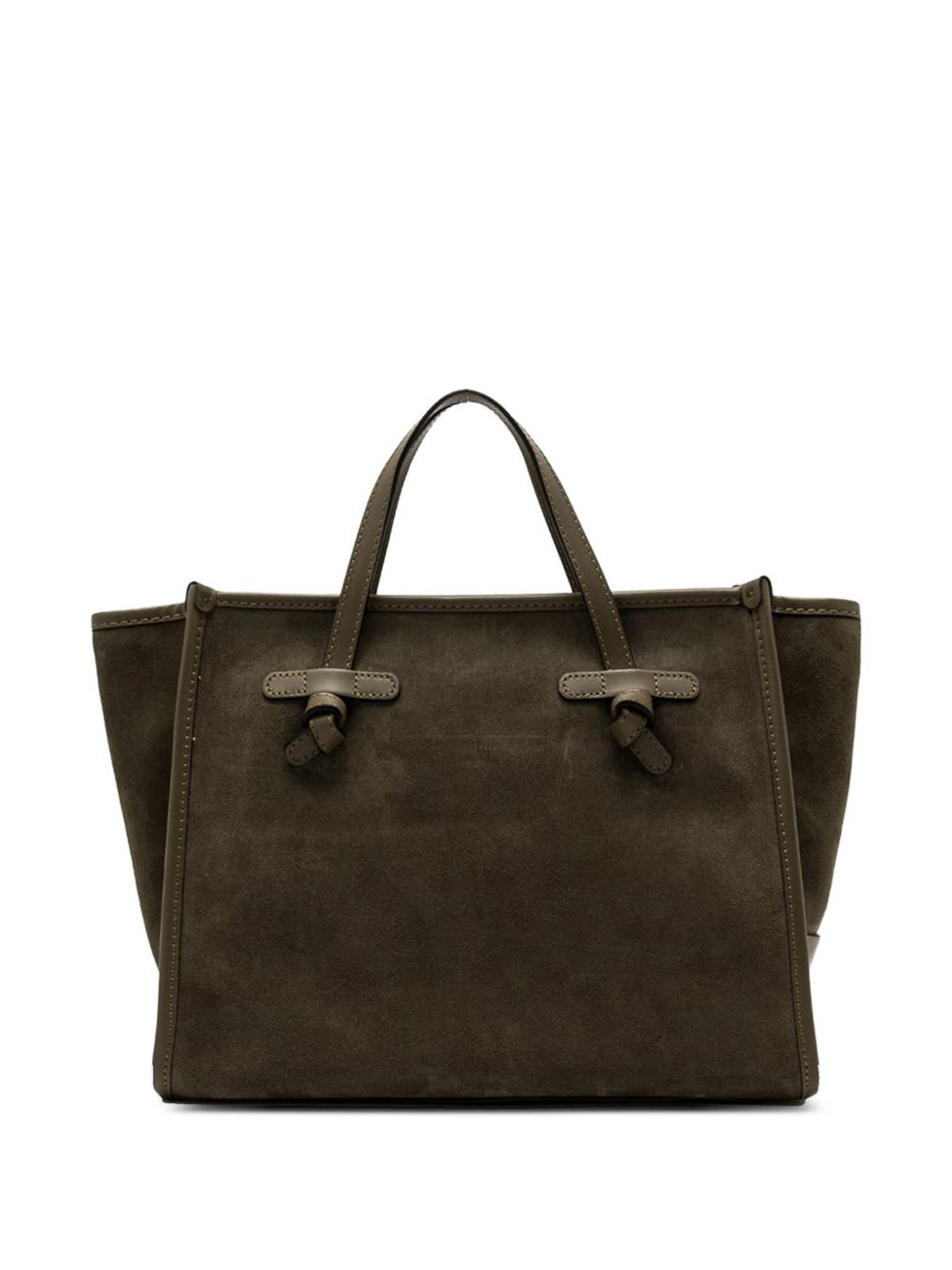 Gianni Chiarini Structured Shopper Bag With Buckle Strap Detail In Brown