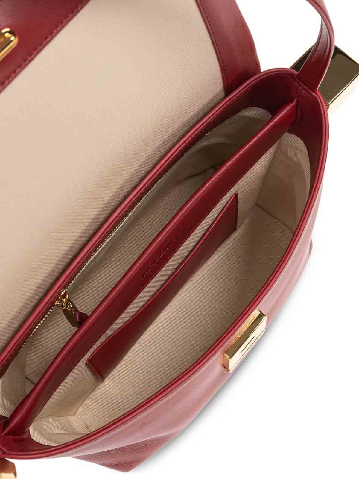 Jacquemus Spherical Embellishment Shoulder Bag With Top Handle In Red