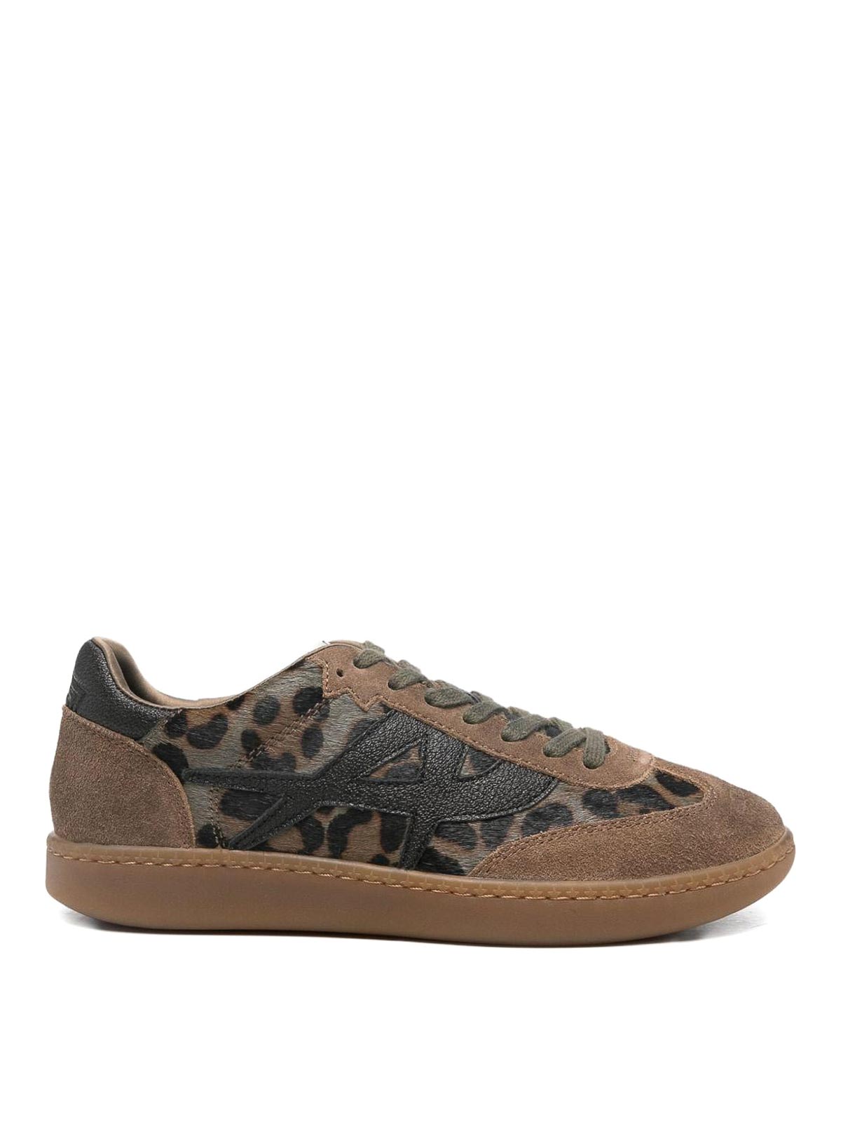 Ash Sunset Sneakers In Beige Suede And Leather In Brown