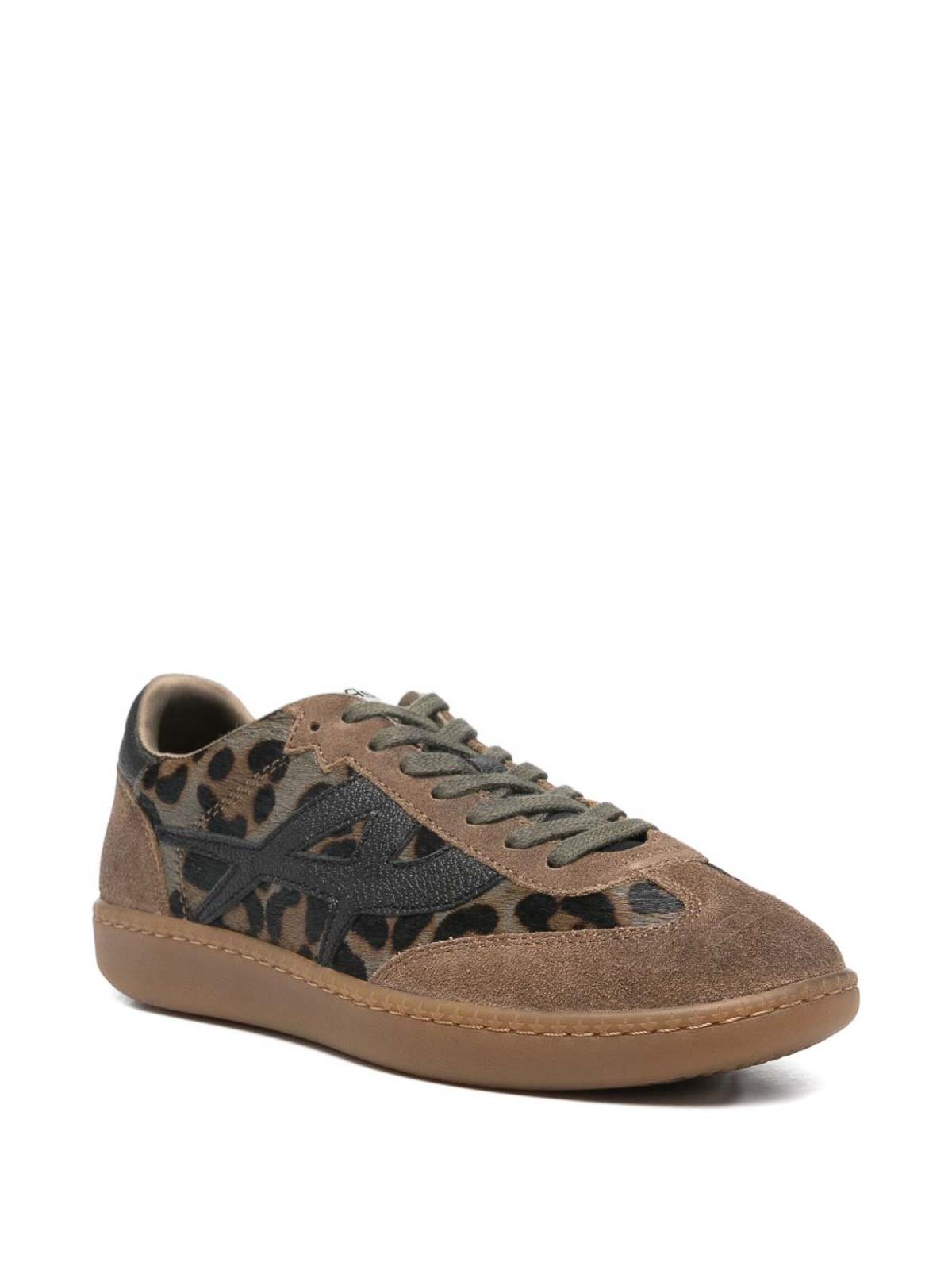 Ash Sunset Sneakers In Beige Suede And Leather In Brown
