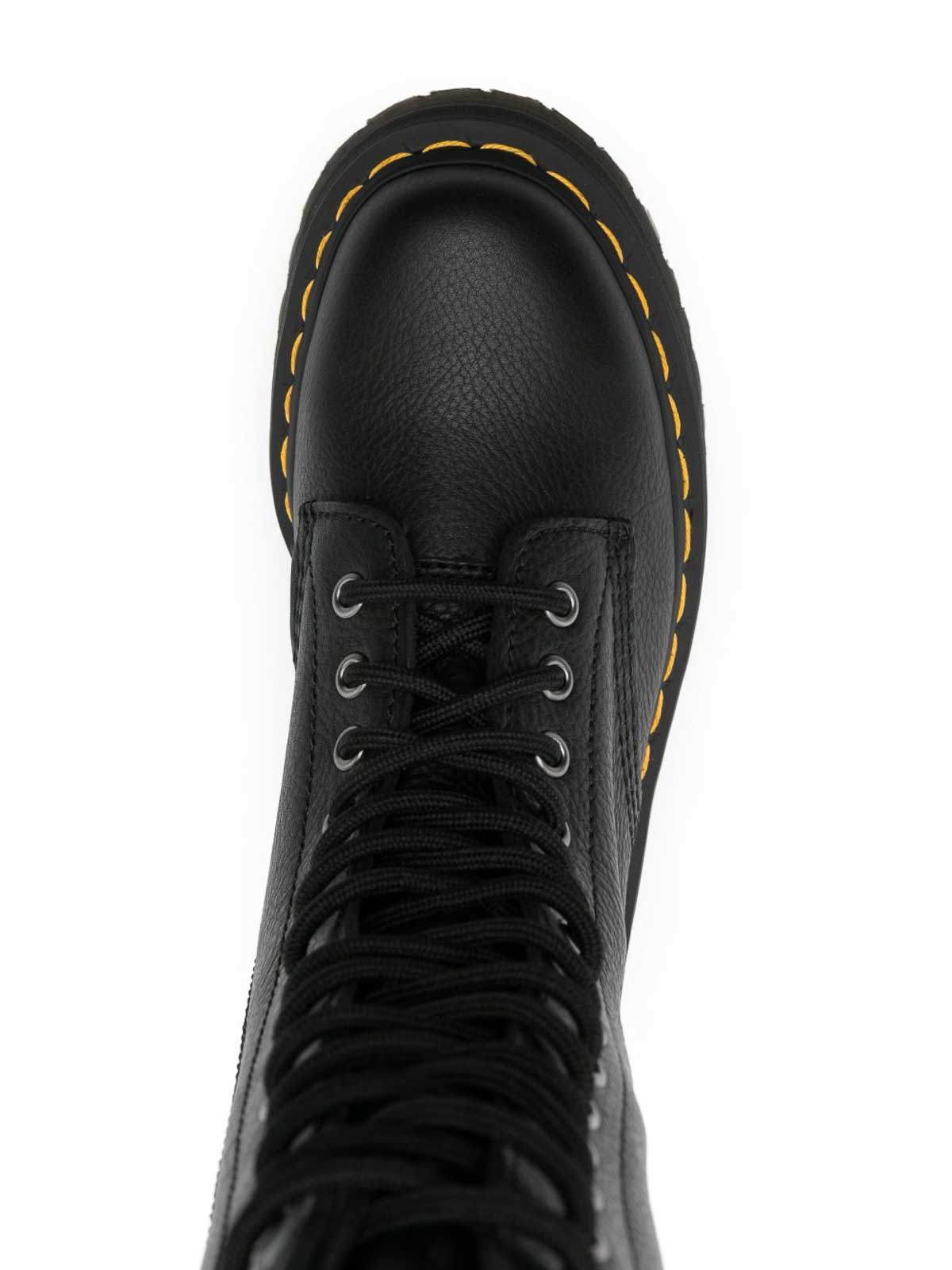 Dr. Martens 1b99 Lace-up Boots In Black Pisa Leather In Black