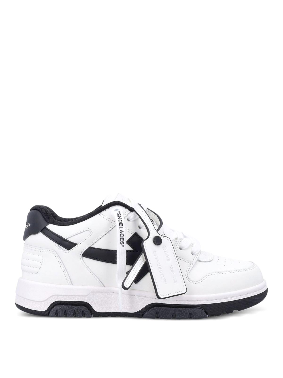 Off-white Low-top Sneakers With Contrast Accents In Multi