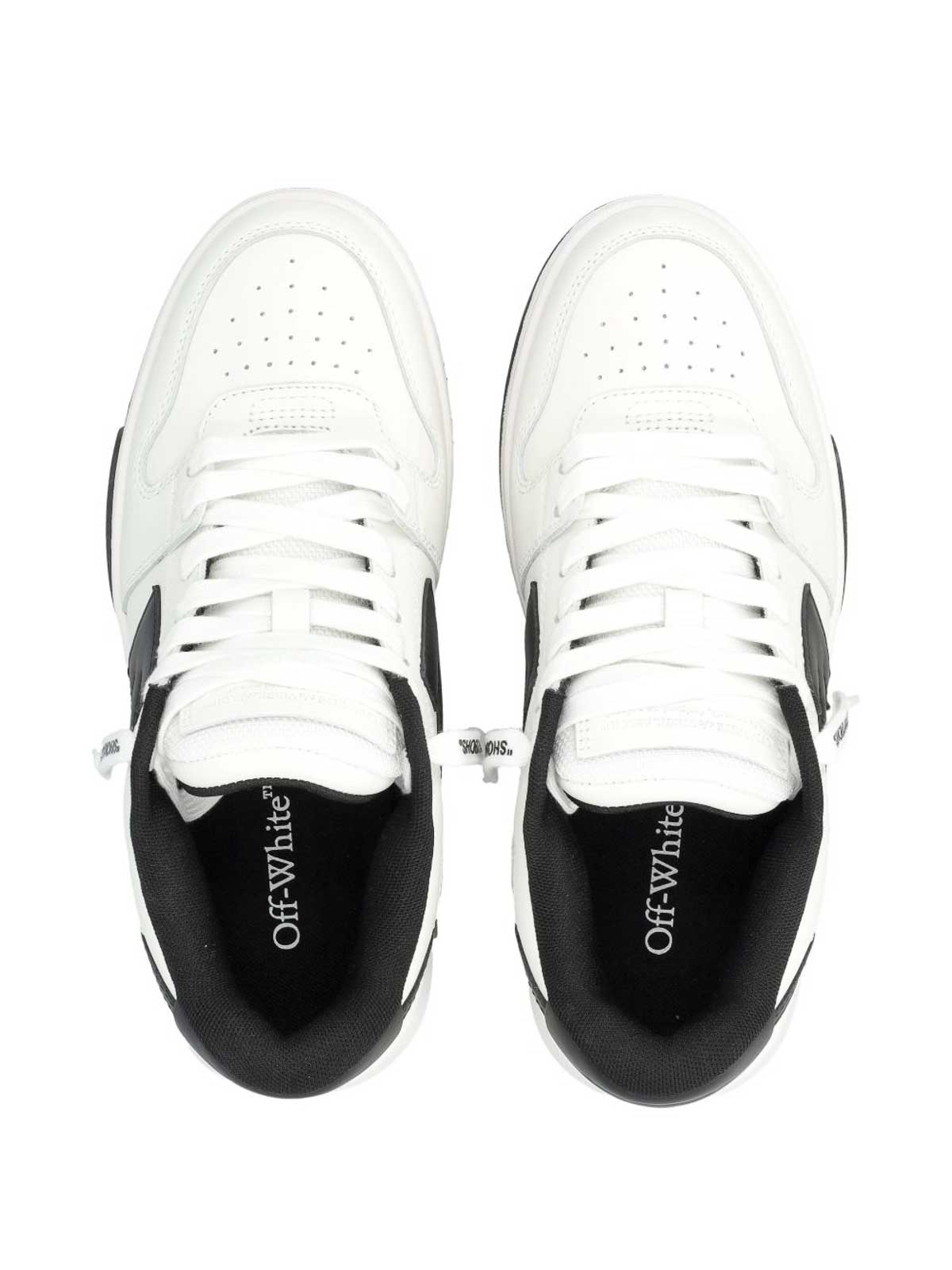 Off-white Low-top Sneakers With Contrast Accents In Multi