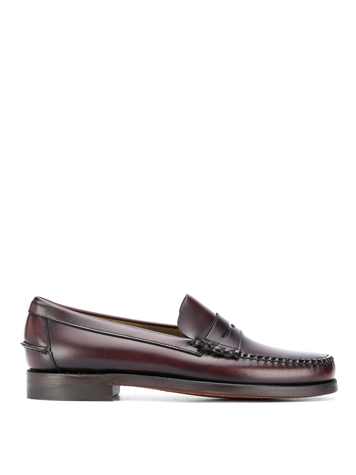 Sebago Brown Leather Loafers In Brown