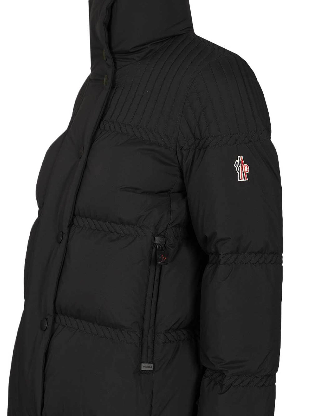Moncler Padded Ski Jacket In Black