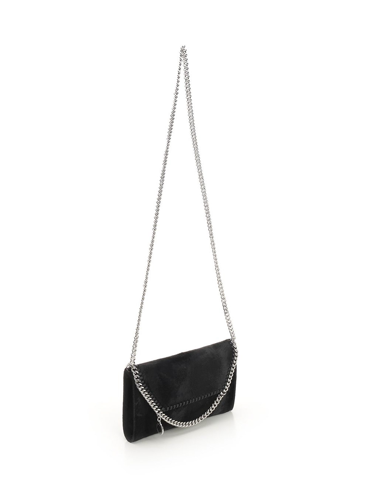 Stella Mccartney Falabella Wallet Bag In Black