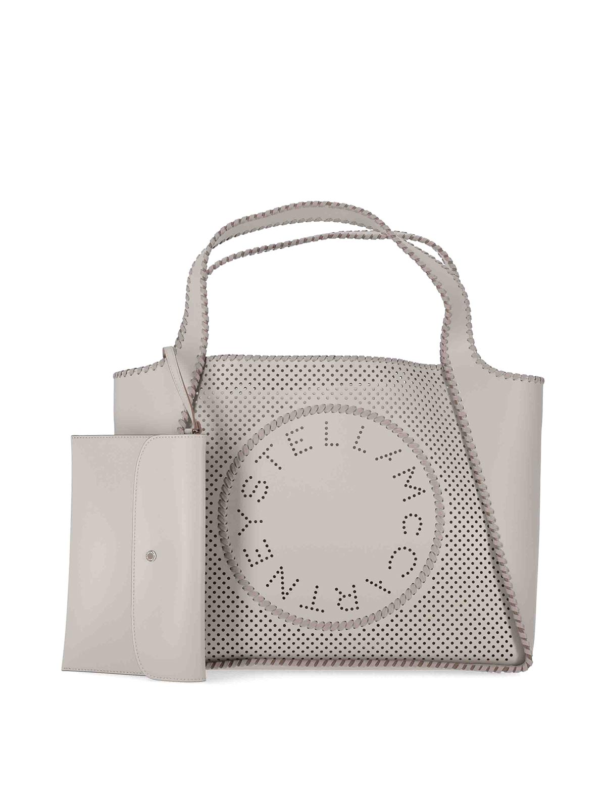 Stella Mccartney Tote Perforated Eco Alter Mat In Brown