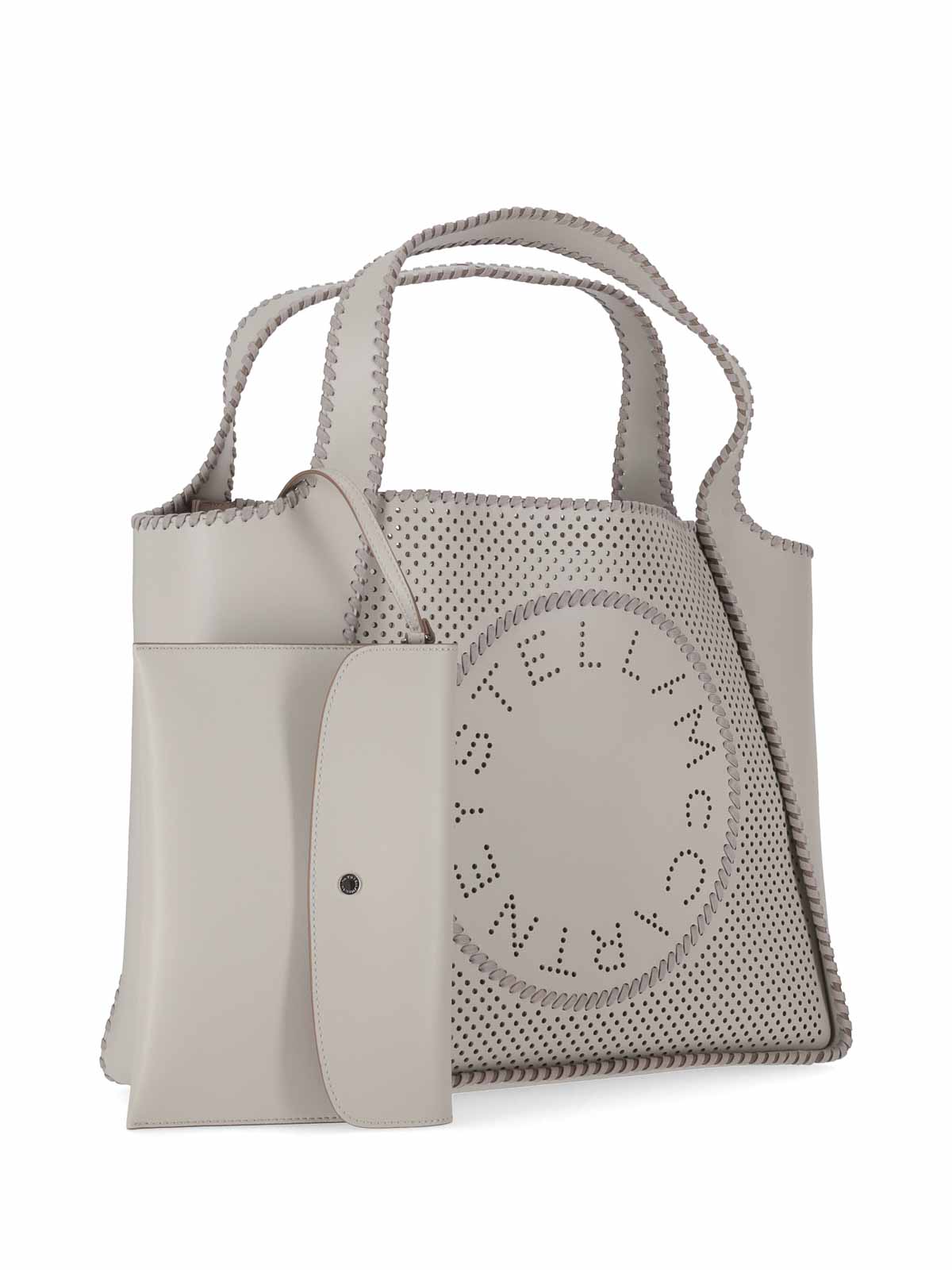 Stella Mccartney Tote Perforated Eco Alter Mat In Brown