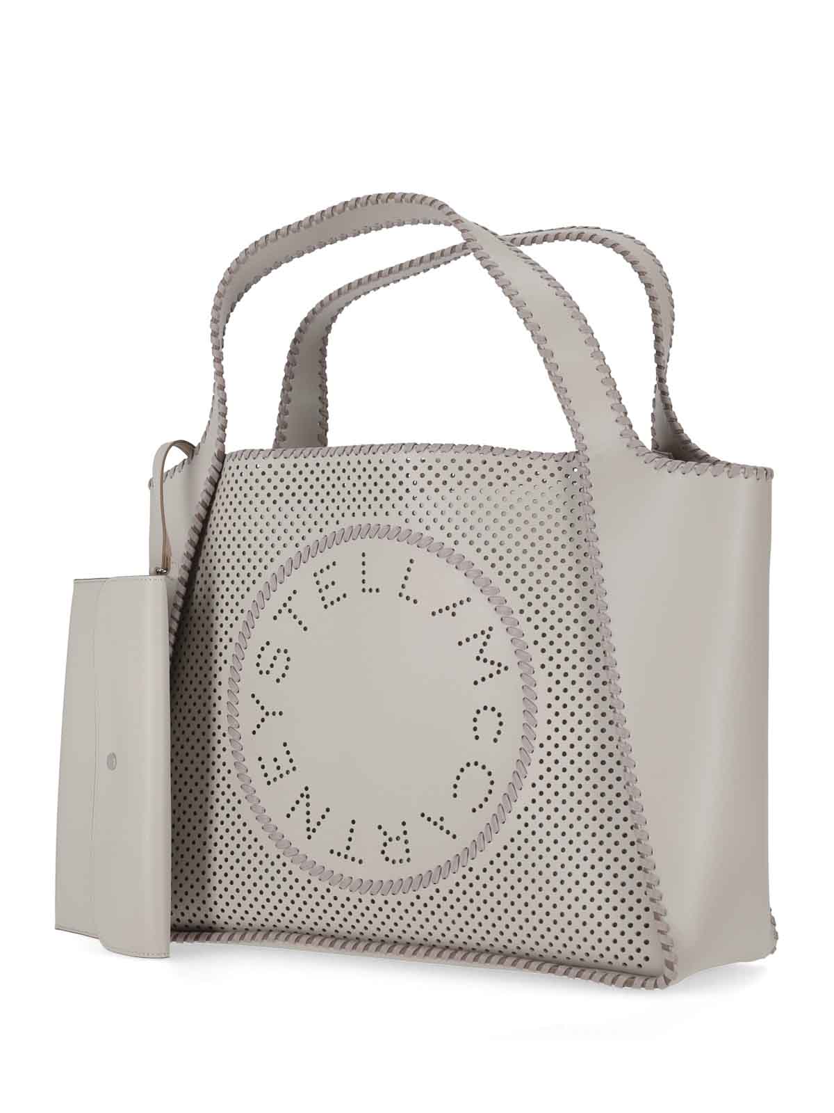 Stella Mccartney Tote Perforated Eco Alter Mat In Brown