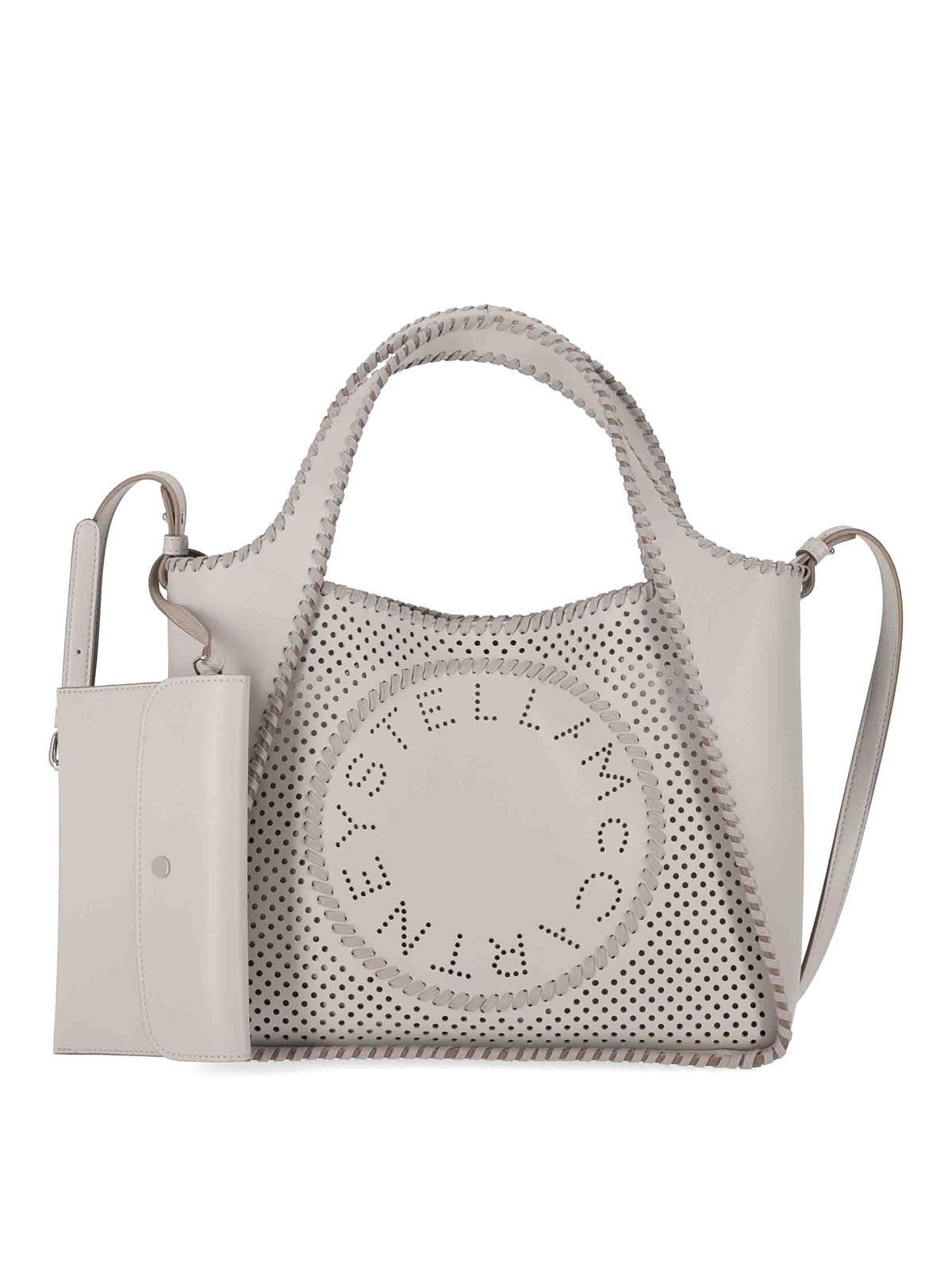 Stella Mccartney Crossbody Bag Perforated Eco Alter Mat In Brown