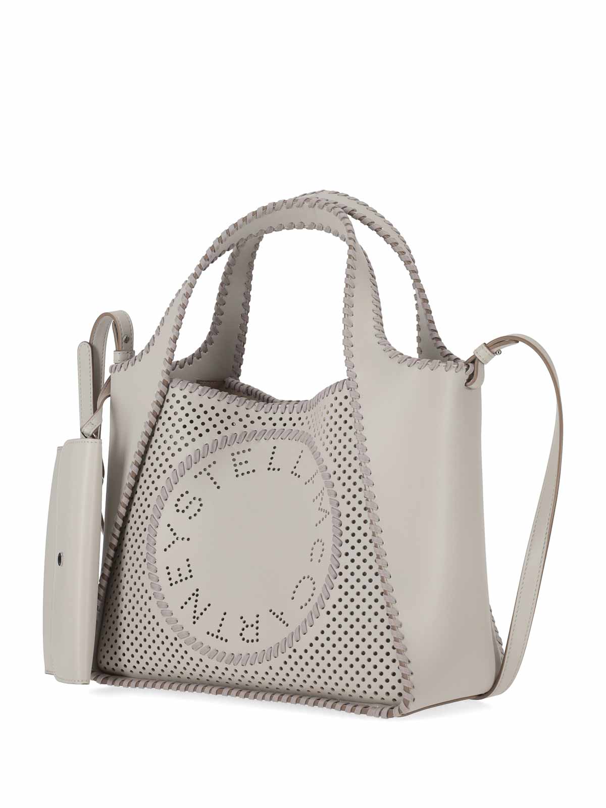 Stella Mccartney Crossbody Bag Perforated Eco Alter Mat In Brown