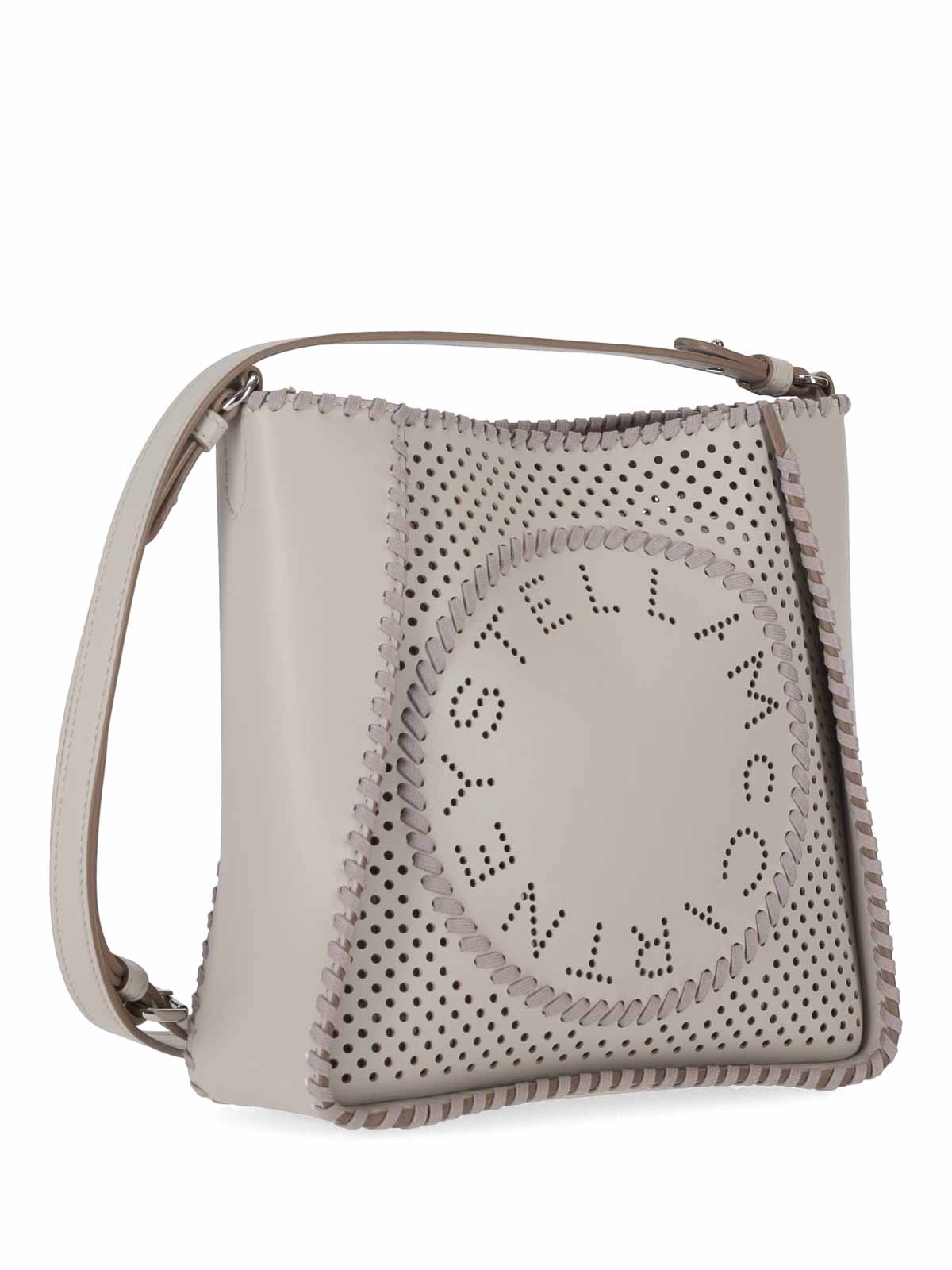 Stella Mccartney Crossbody Bag Perforated Eco Alter Mat In Brown