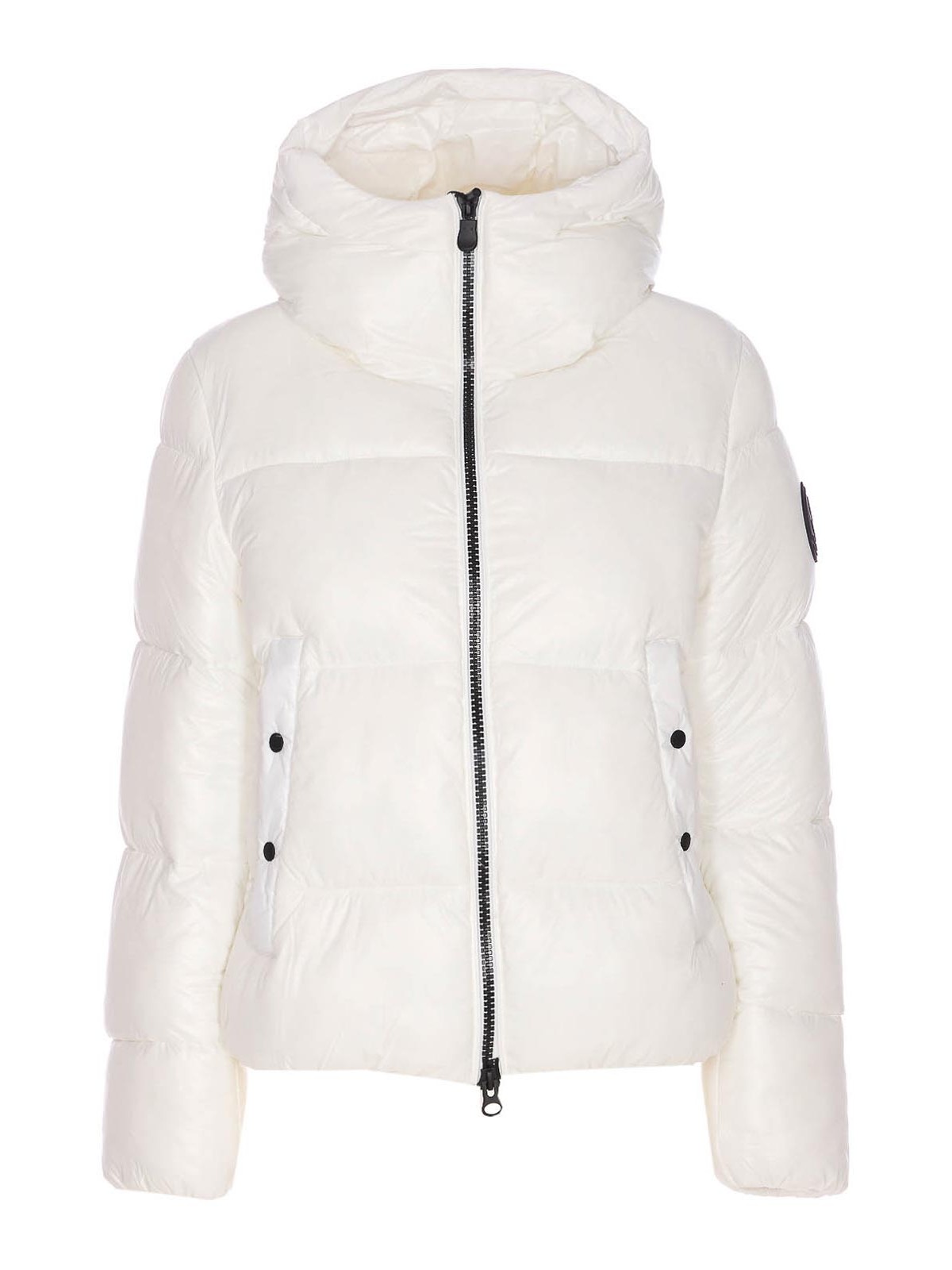 Save The Duck Hooded Puffer Jacket In White