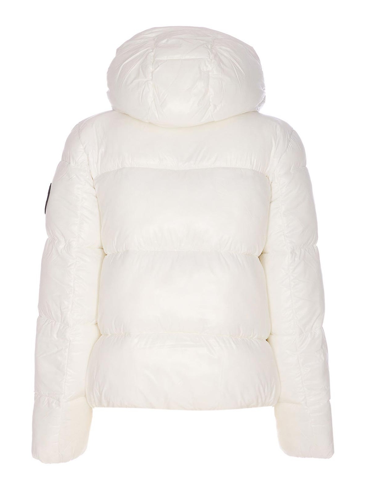 Save The Duck Hooded Puffer Jacket In White
