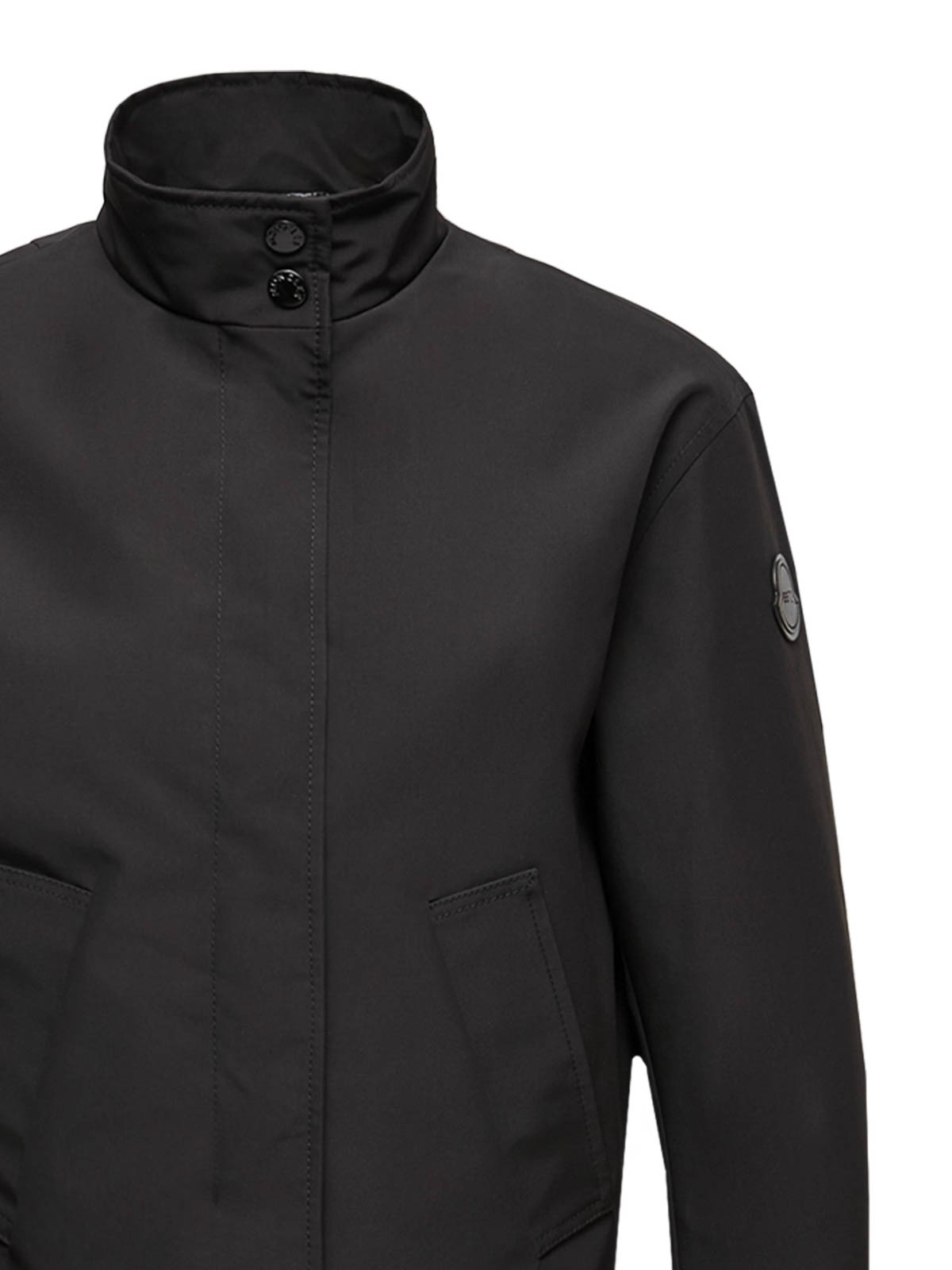 Moncler Short Down Jacket In Black