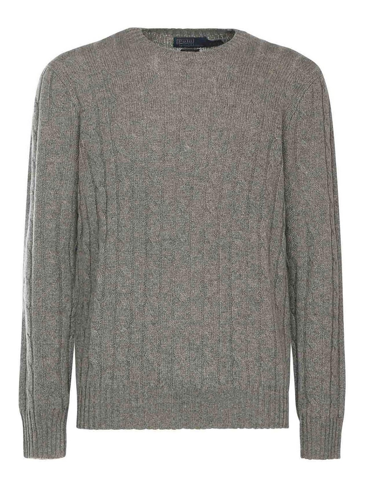 Polo Ralph Lauren Cable-knit Cashmere Sweater In Gray