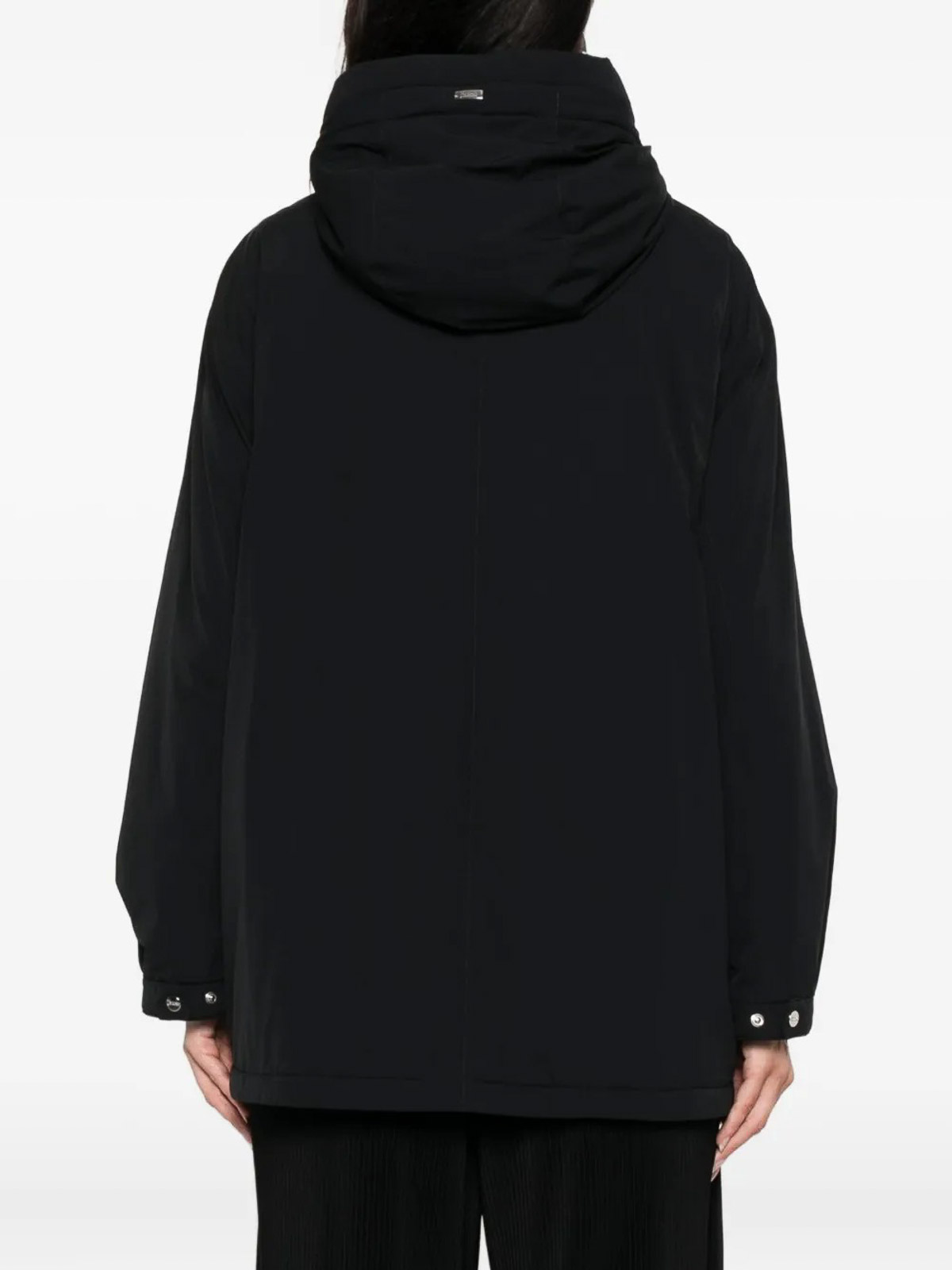 Herno Travel Resort Hdm Short Coat In Black