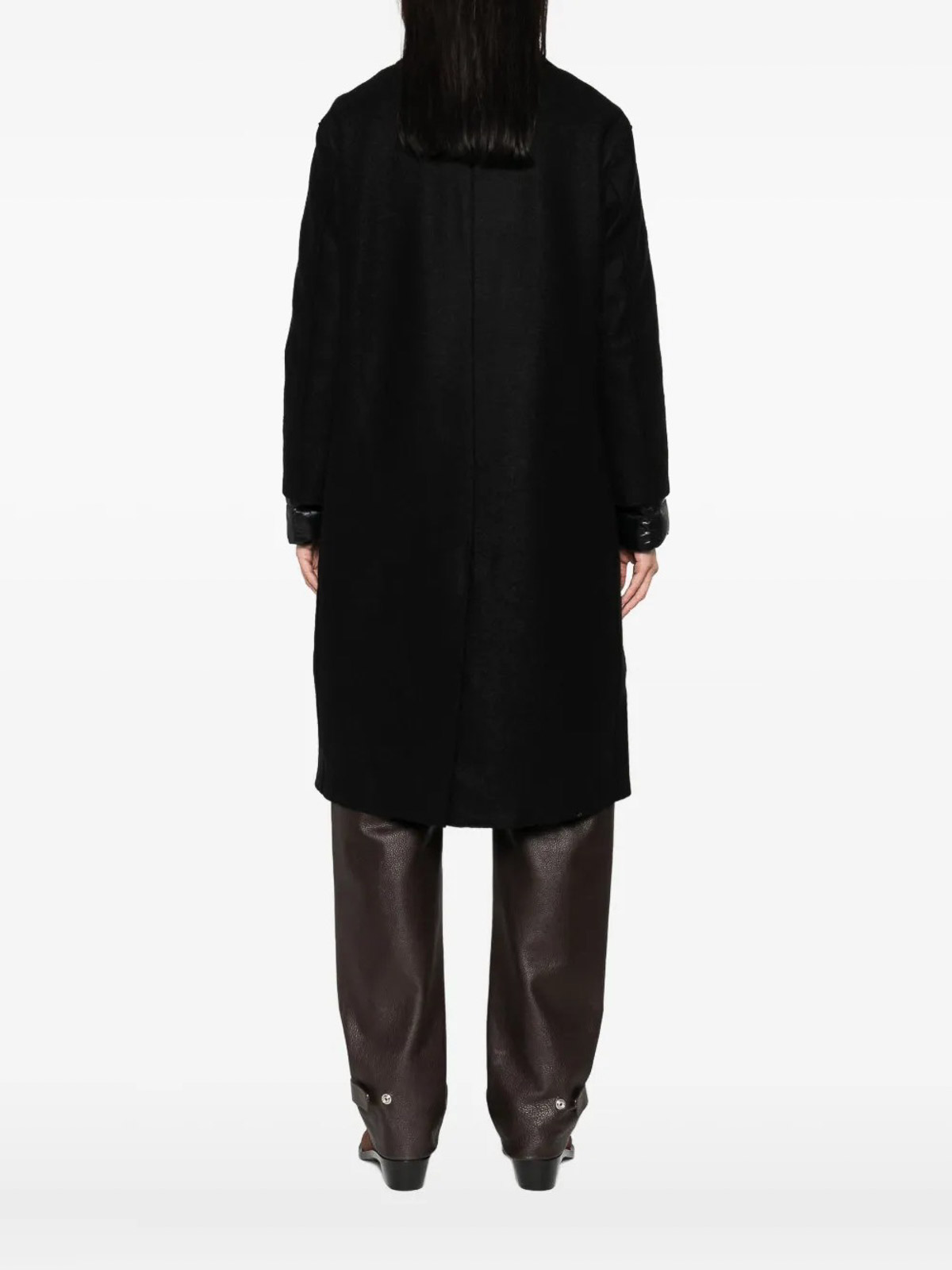 Herno Padded Long Coat In Black