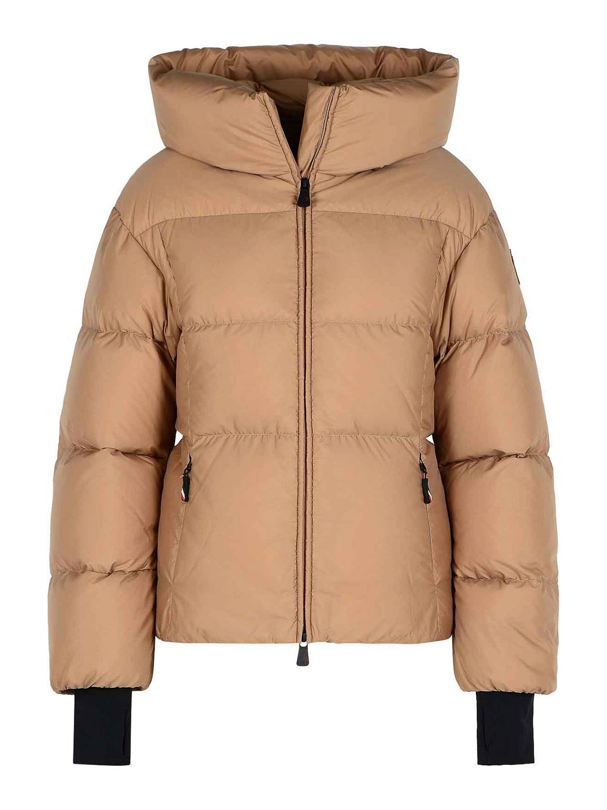 Moncler Nisene Beige Polyamide Down Jacket In Neutral