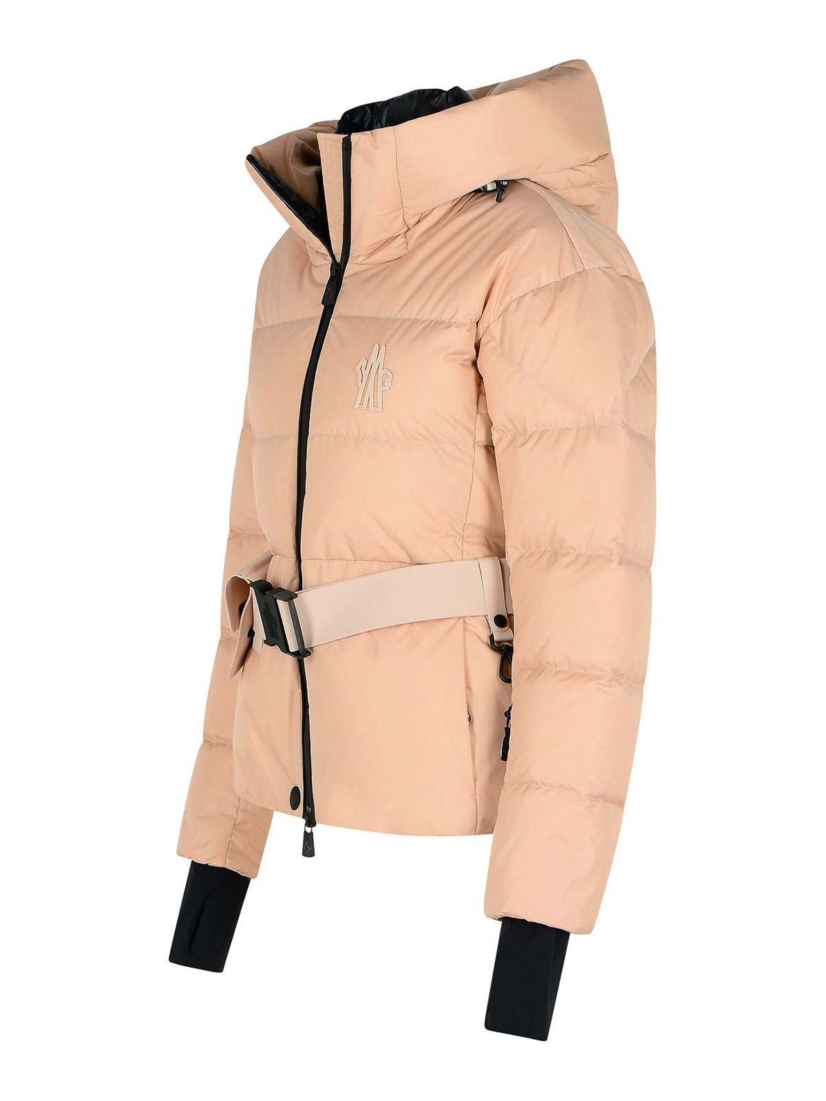 Moncler Hooded Ski Down Jacket In Pink