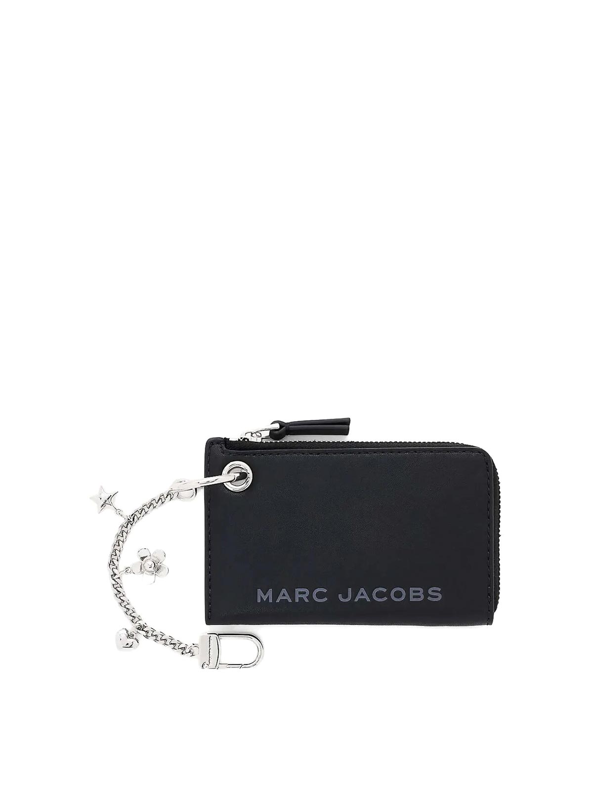 Marc Jacobs The Top Zip Charm Wallet In Black