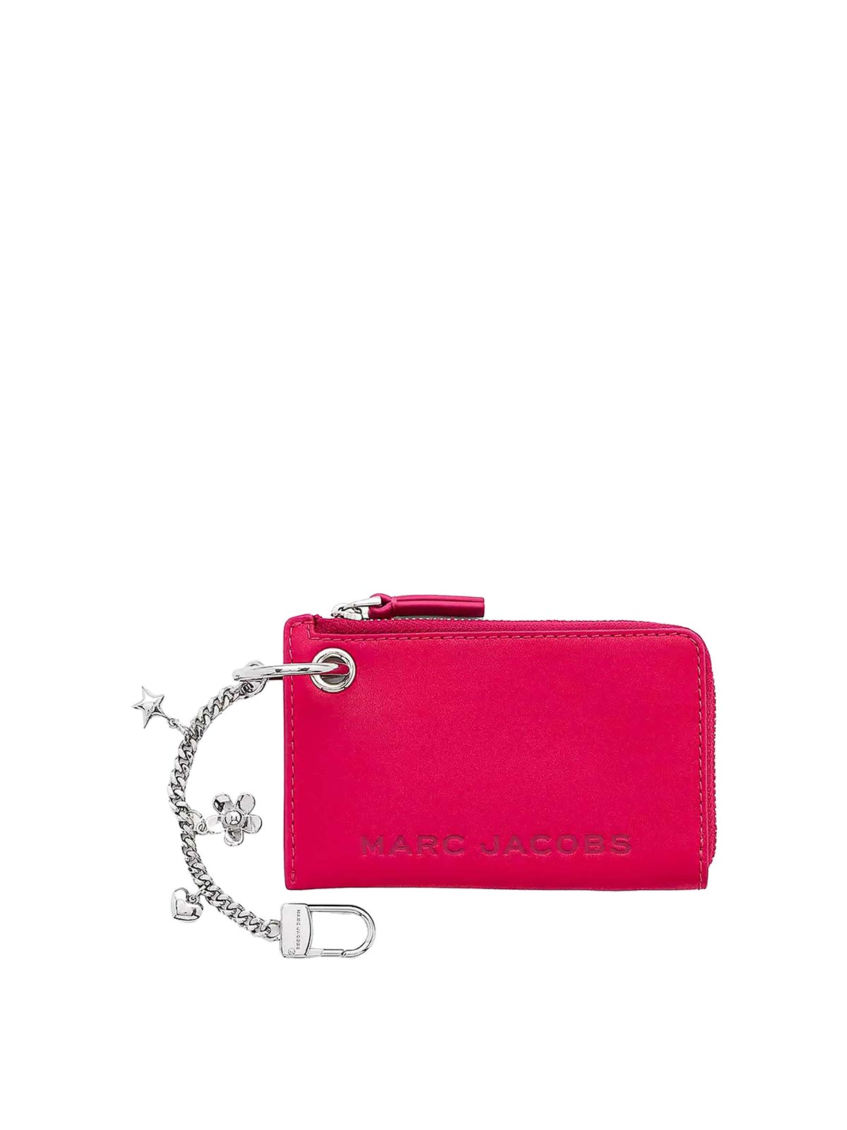 Marc Jacobs The Top Zip Charm Wallet In Nude