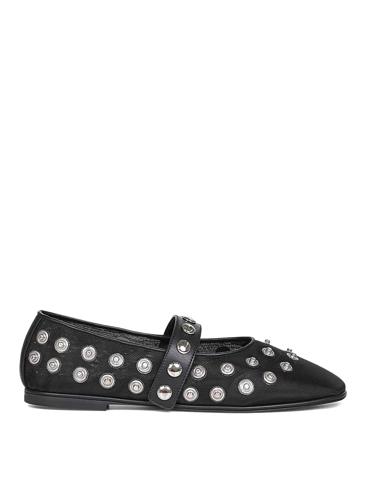 Stella Mccartney Ryder Studded Ballet Flats In Black
