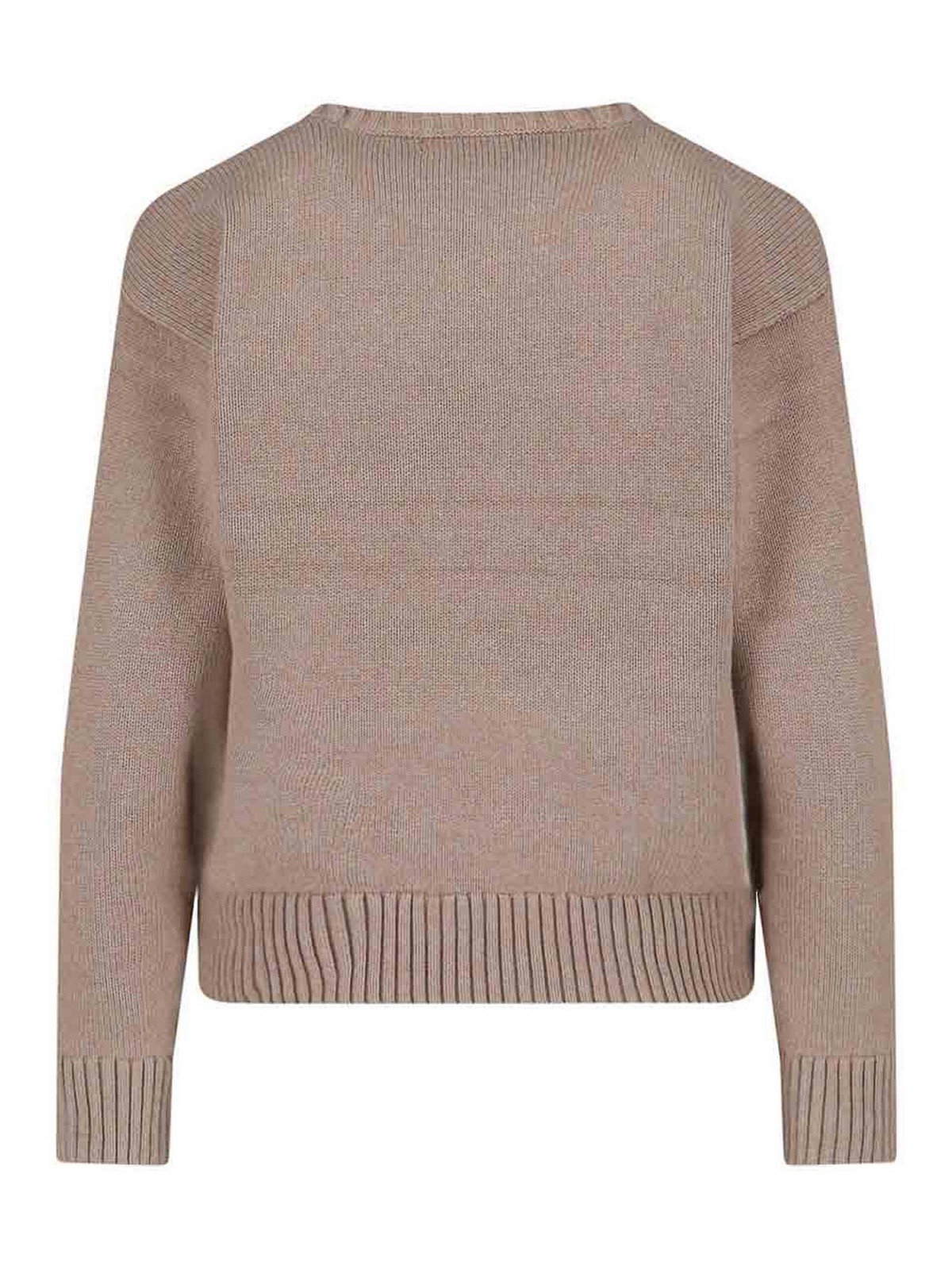 Ralph Lauren Intrised Sweater In Neutral