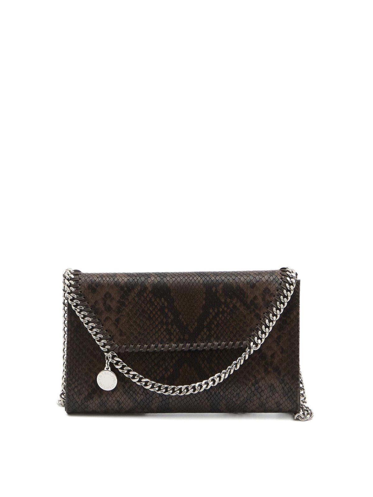 Stella Mccartney Falabella Wallet On Chain In Brown