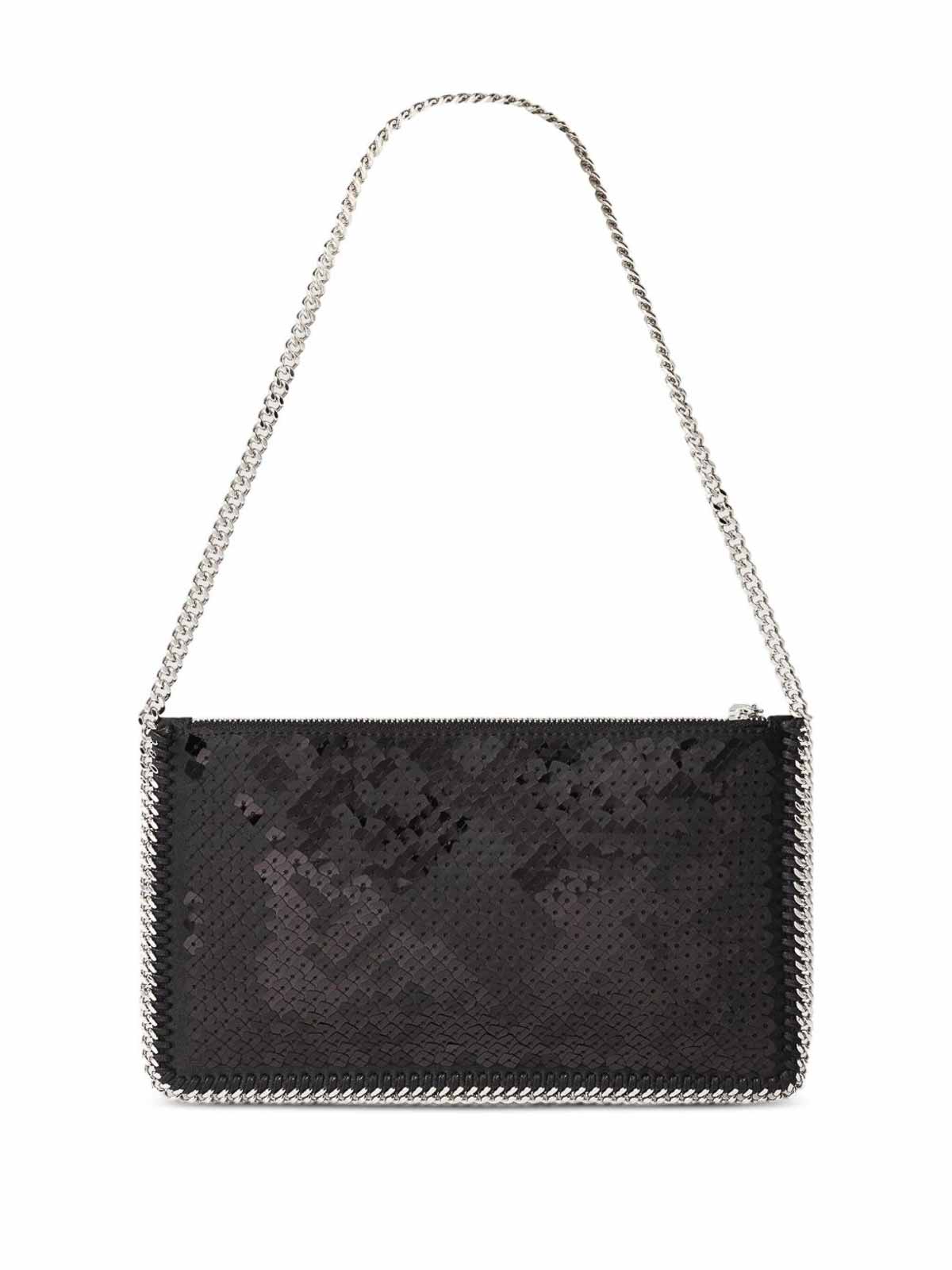 Stella Mccartney Falabella Mini Pouch In Black