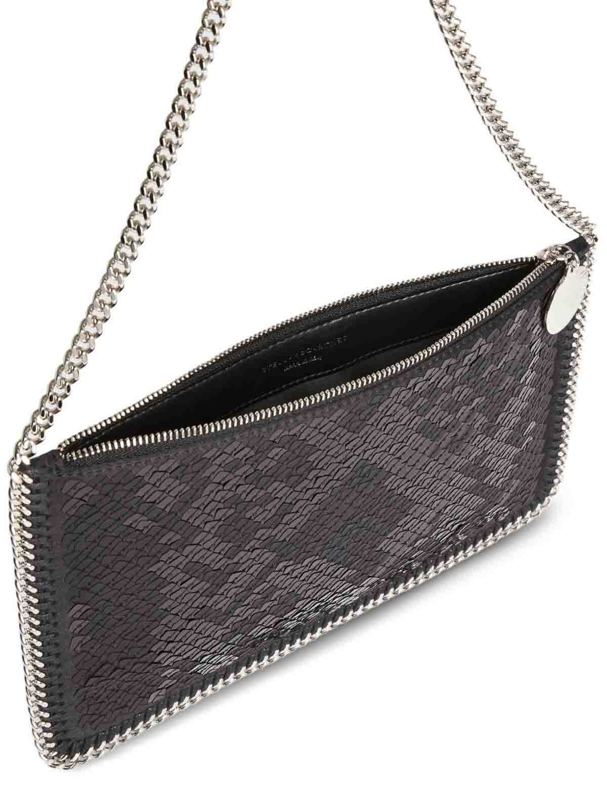 Stella Mccartney Falabella Mini Pouch In Black