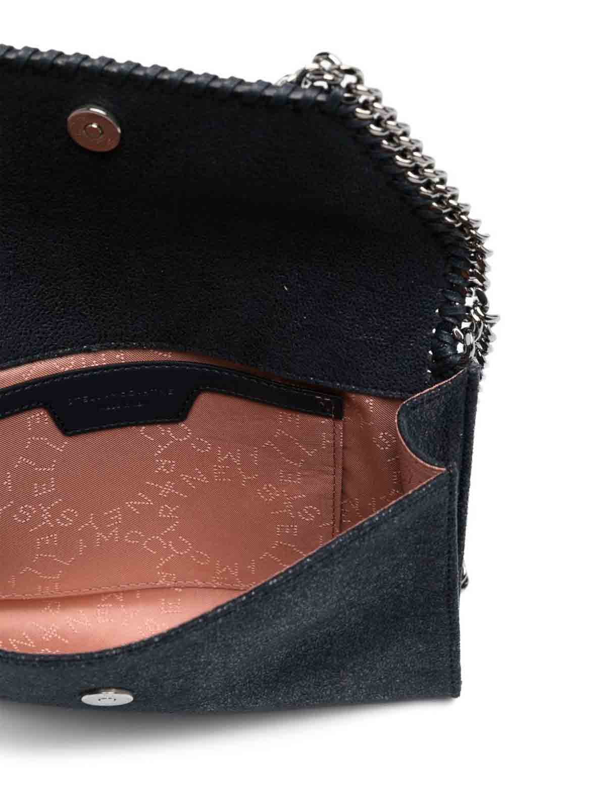 Stella Mccartney Falabella Wallet On Chain In Black