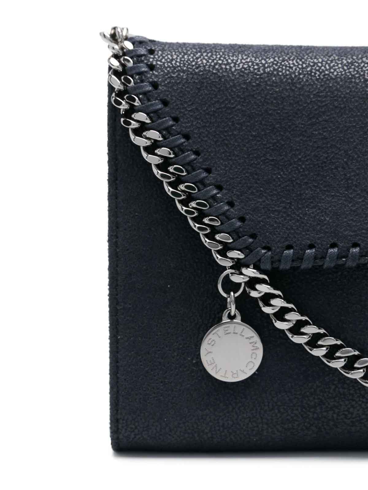 Stella Mccartney Falabella Wallet On Chain In Black