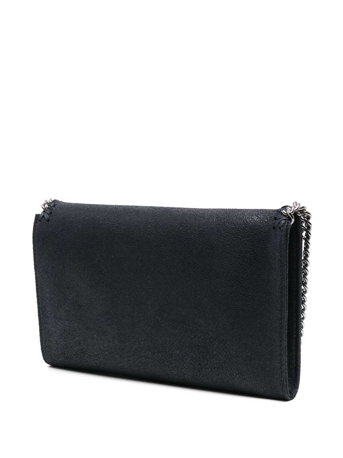 Stella Mccartney Falabella Wallet On Chain In Black