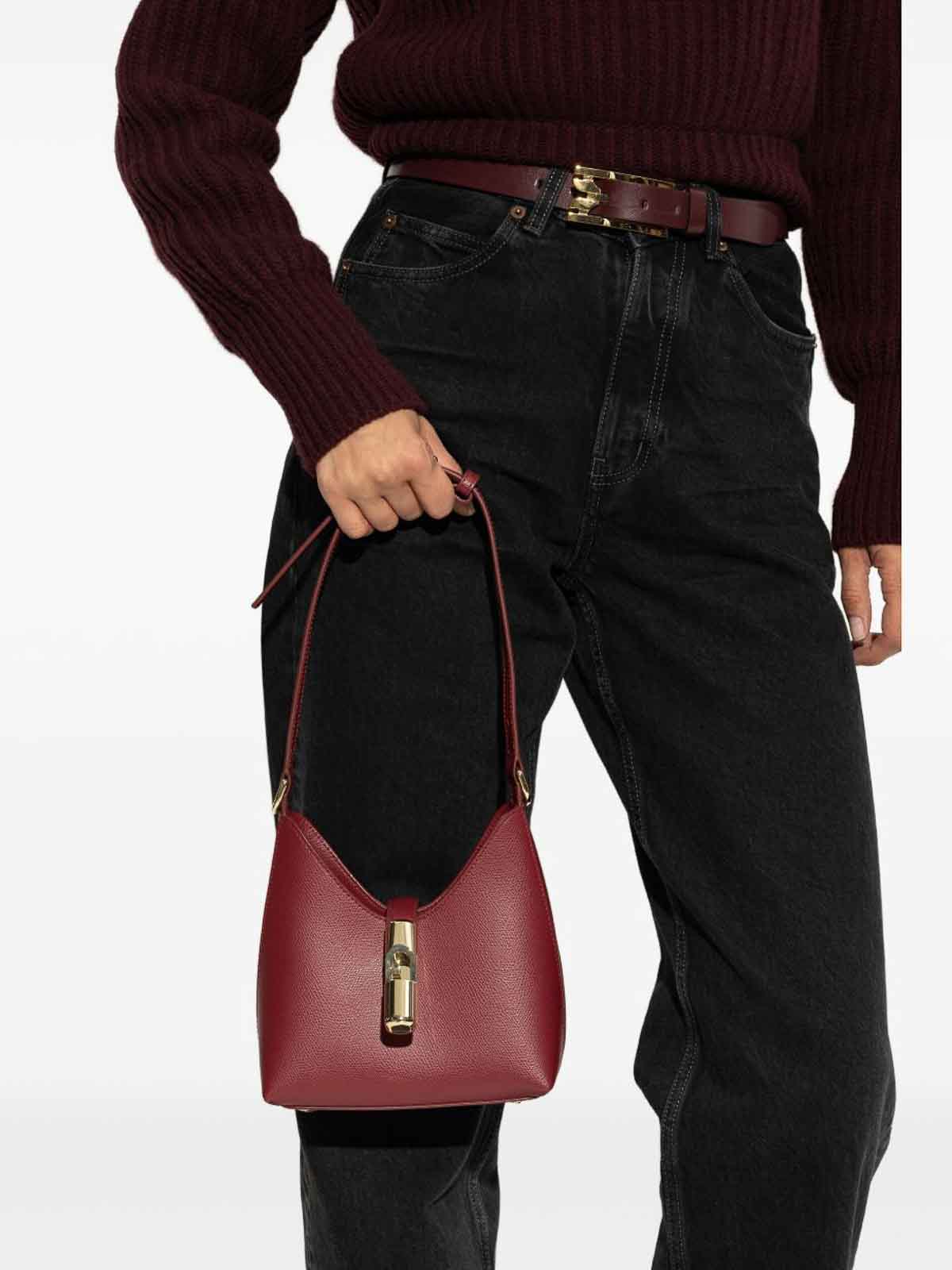 Furla Mini Iride Shoulder Bag In Red