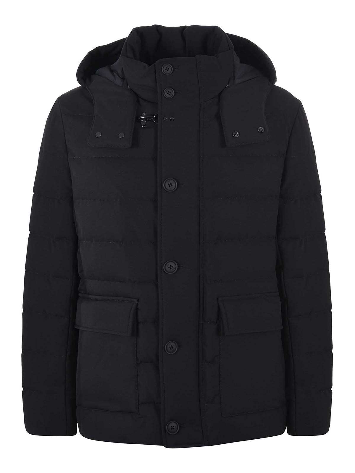 Fay Puffer Jacket In Black